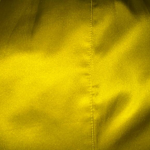 CHICOS 100% Silk Woman’s Jacket Coat Button Front Chartreuse Classic FLAW - Picture 6 of 13